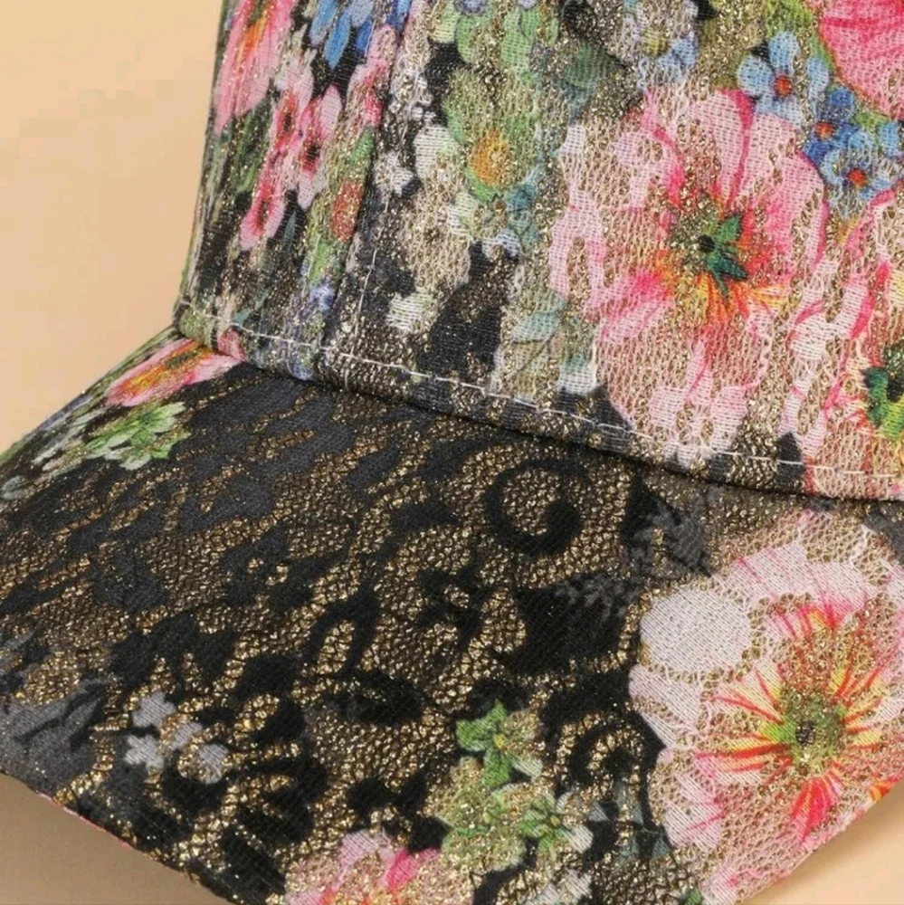 Floral print baseball cap - Picture 6 of 6